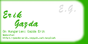 erik gazda business card